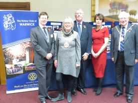 From L - R, Jon Wassall, Counc. Mandy Littlejohn, Derek Maudlin, Jane Topham, & Counc. Mike Doody